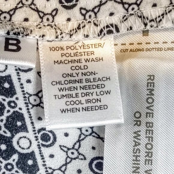 Loft B&W Print LS Top - Picture 4 of 4